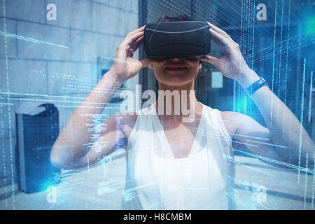 Composite image of illustration of virtual data Stock Photo