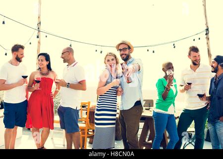 Group Of People Party Concept Stock Photo