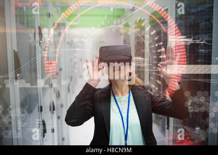 Composite image of composite image of face Stock Photo