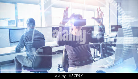Composite image of composite image of face Stock Photo