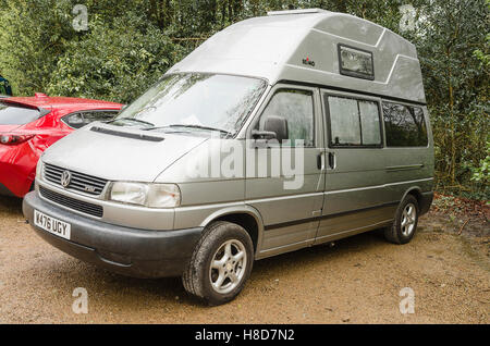 Small mobile home and camping Volkswagen vehicle Stock Photo
