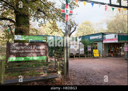 Sherwood Forest Visitor Centre, Nottinghamshire Stock Photo