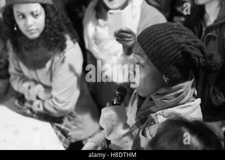 Baltimore, Maryland, USA. 11th November, 2016. Anti-Trump Protests, Baltimore. © Raymond Johnson/Alamy Live News Stock Photo