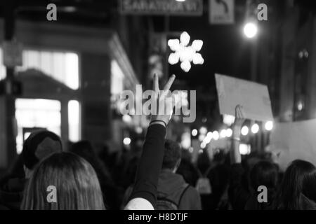 Baltimore, Maryland, USA. 11th November, 2016. Anti-Trump Protests, Baltimore. © Raymond Johnson/Alamy Live News Stock Photo