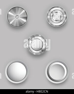 vector set of buttons, volume control Stock Vector