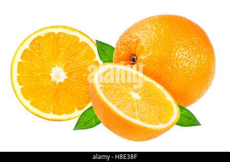 oranges isolated on the white background Stock Photo