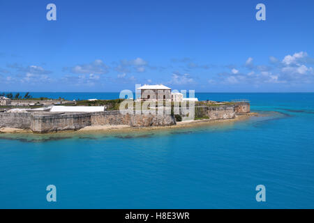 King's Wharf Bermuda view from the Sea, North Arm, Royal Naval Dockyard, King´s Port,  Bermuda. Stock Photo