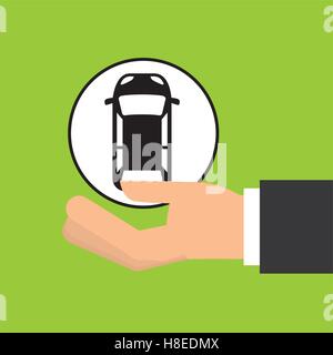 sign car parking vehicle icon vector illustration eps 10 Stock Vector