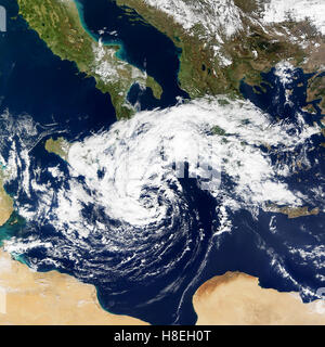 Cyclonic Storm in the Mediterranean Stock Photo