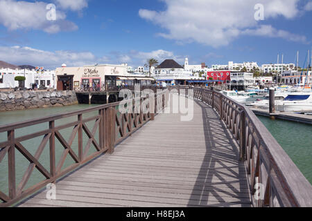 Marina Rubicon, Playa Blanca, Lanzarote, Canary Islands, Spain, Atlantic, Europe Stock Photo