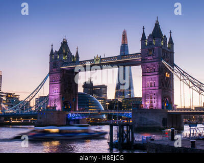 Tower Bridge, Shard and City Hall, London, England, United Kingdom, Europe Stock Photo