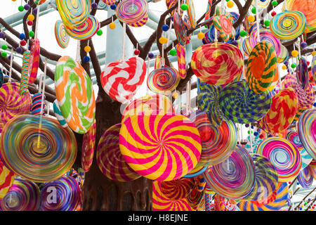 Different colorful fruit candy close-up Stock Photo - Alamy