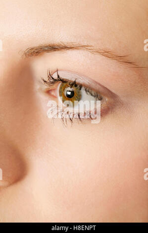 Close up of womans eye Stock Photo