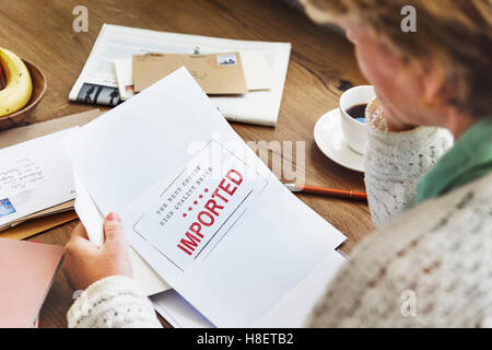 Pending Imported Purchase Business Concept Stock Photo