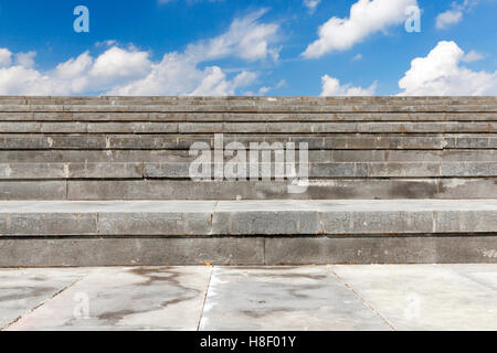 Stairs made of concrete, close-up Stock Photo