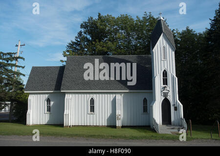 Saint Peter's and Saint John's Anglican church Baddeck Cape Breton Nova Scotia Stock Photo
