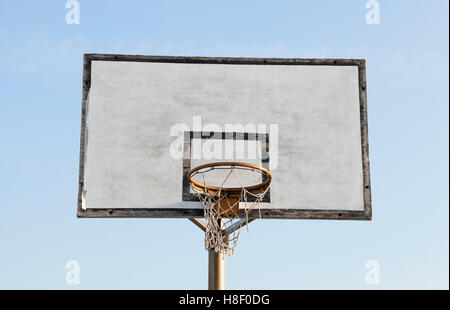 basketball hoop in the street Stock Photo