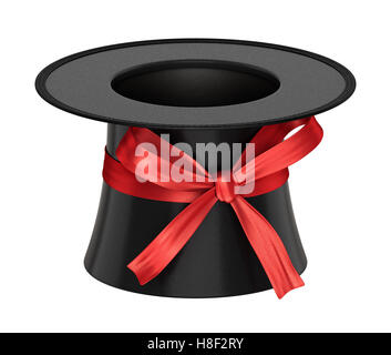 Black Top Hat illustration isolated on white background Stock Photo - Alamy