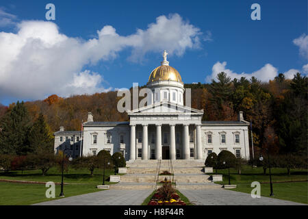 Vermont State House capital building is located in Montpelier, VT, USA. Stock Photo