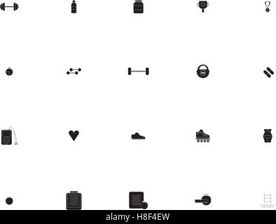 Various gym vector icons Stock Vector