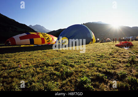Hot air ballooning Stock Photo