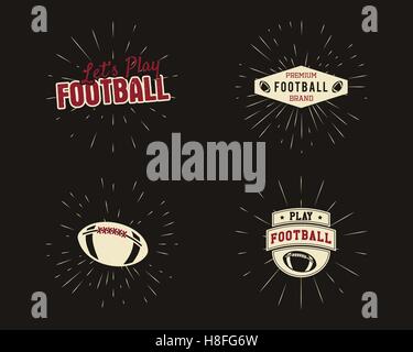 Premium Vector  American football logo vintage vector