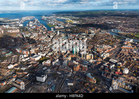 Belfast Aerial 2016 Stock Photo