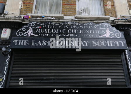 Exterior of the Victor Wynd Museum of Curiosities London UK  November 2016 Stock Photo