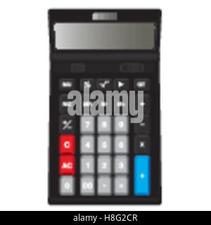 calculator, icon, keyboard, vector, isolated, business, illustration, button, accounting, display, balance, calculate Stock Vector
