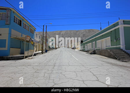 Ghost town Chuquicamata, Chile Stock Photo