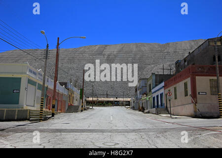 Ghost town Chuquicamata, Chile Stock Photo