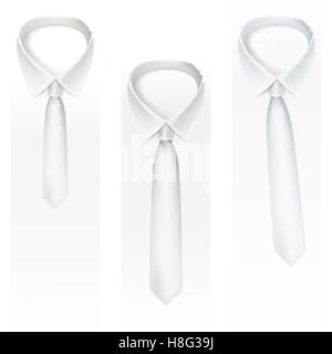 Set of Ties on light Background. EPS 10 Stock Vector