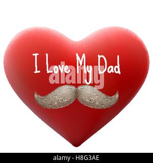 I love my dad. EPS 10 Stock Vector
