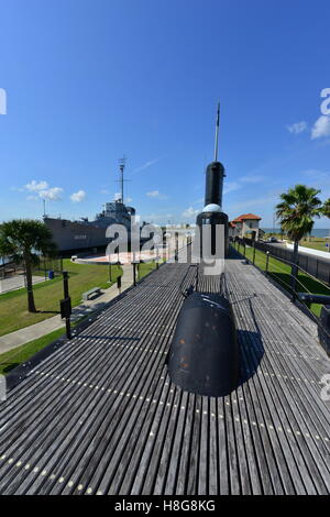 American Submarine Cavalla SS-244 at Galveston. Stock Photo