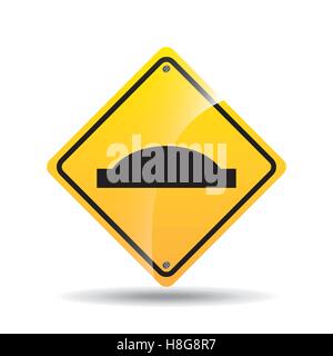 road sign uneven icon design vector illustration eps 10 Stock Vector