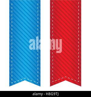 Vector ribbon bookmark Stock Vector