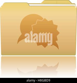 Vector illustration. Folder with speech bubbles. Vector illustration Eps 10 Stock Vector