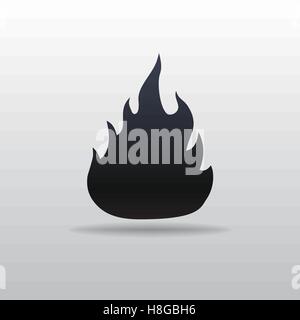 Vector illustration. Vector icon of fire. Vector illustration Eps 10 Stock Vector