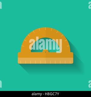 Protractor icon. Flat modern style vector icon Stock Vector
