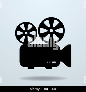 Icon of Film Projector. Cinema Projector. Vector Illustration Stock Vector