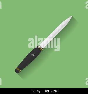 Nail file icon. Flat style. Vector Illustration Stock Vector
