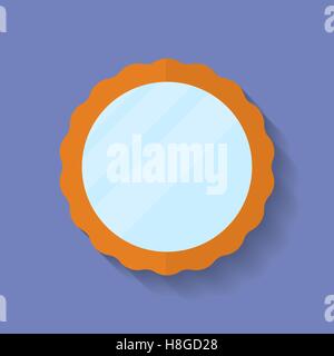 Icon of Mirror. Flat style. Vector illustration Stock Vector