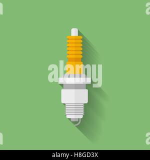 Car candle icon. Flat style Stock Vector
