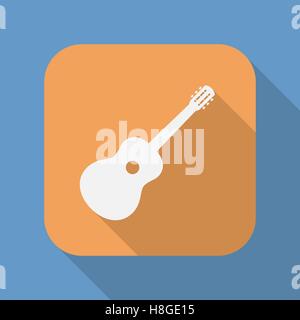 Guitar icon symbol, sign. Guitar logo template Stock Vector