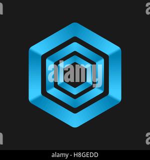 Cube Logo templates. Vector abstract logotype, symbol. Vector illustration Stock Vector