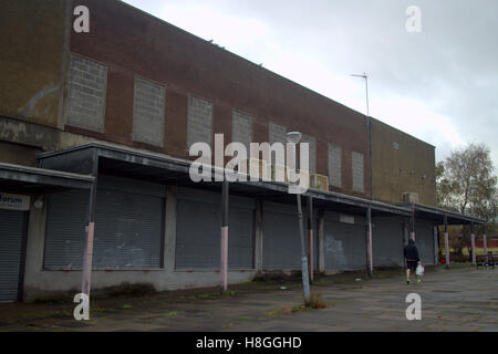 Drumchapel housing peripheral estate Glasgow deprivation Stock Photo