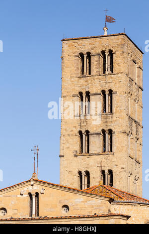 The church of Santa Maria della Pieve, Arezzo. Stock Photo