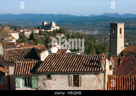 Frankreich, Cote d Azur, Departement Var, Fayence, Blick über den Ort         . Stock Photo