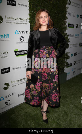 November 12, 2016 - Beverly Hills, CA, United States - 12 November 2016 - Beverly Hills, California - Emily Deschanel. Farm Sanctuary's 30th Anniversary Gala held at The Beverly Wilshire Four Seasons Hotel. Photo Credit: AdMedia (Credit Image: © AdMedia via ZUMA Wire) Stock Photo