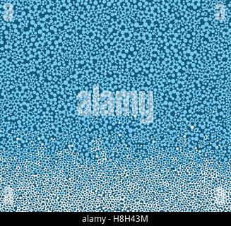 bubble gradient pattern in blue and white Stock Vector